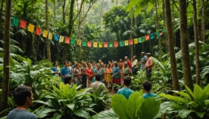 theme bapteme jungle