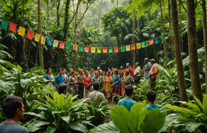 theme bapteme jungle